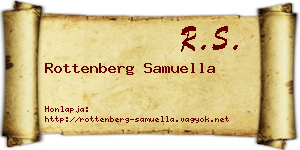 Rottenberg Samuella névjegykártya